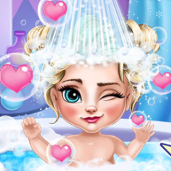 Jogo Banho da Elsa Bebê