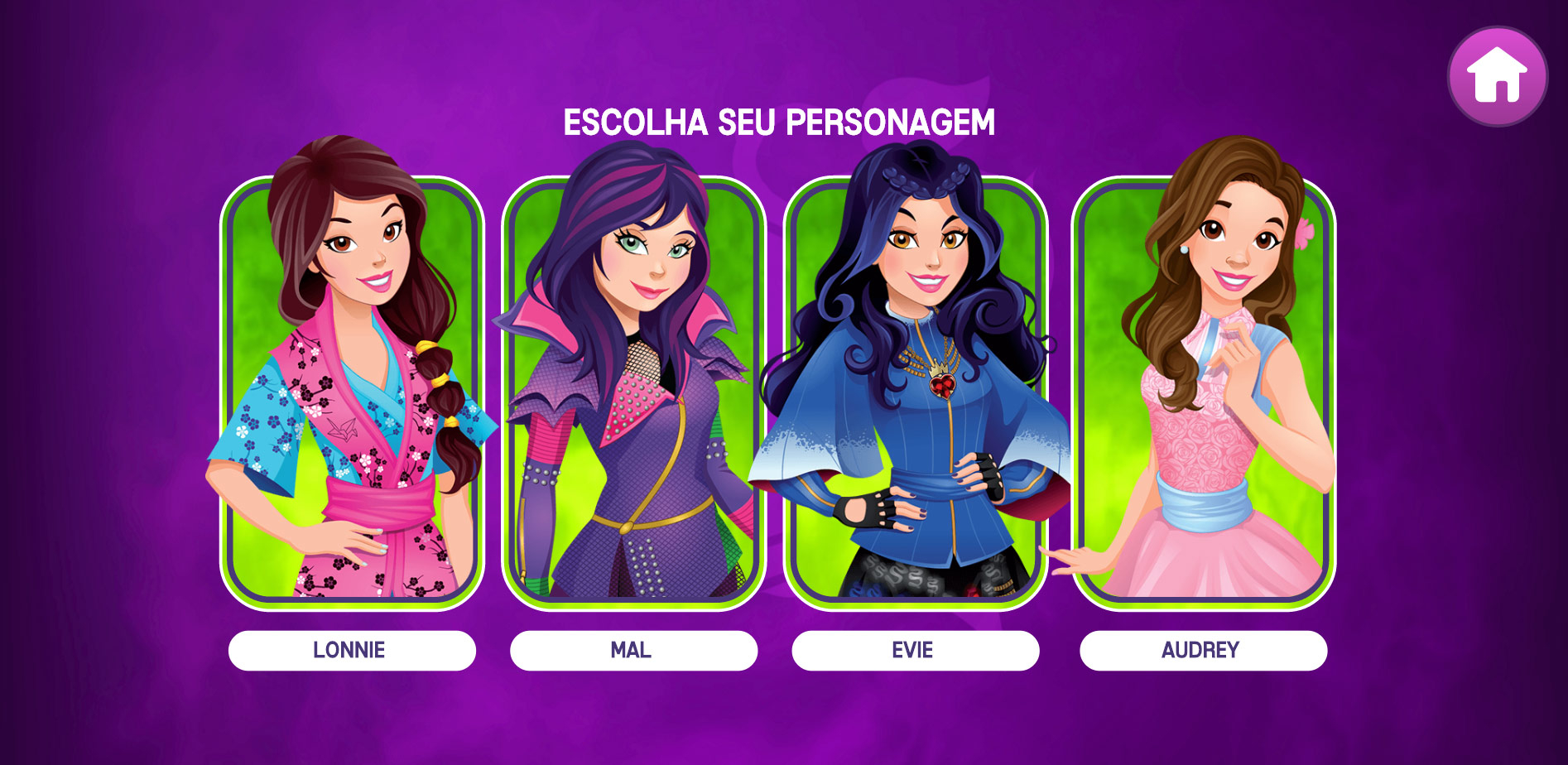 Jogos de Vestir os Descendentes no Meninas Jogos