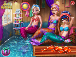 Elsa, Ladybug e Barbie na Sauna das Sereias - screenshot 3