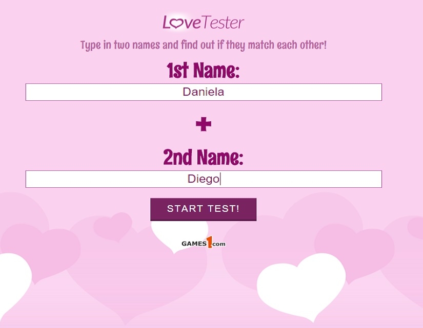 Testador De Amor, Jogar Love Tester