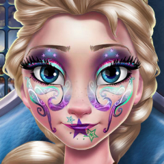 Jogo Maquiagem de Reveillon de Elsa