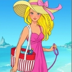 Jogo Na Praia Com a Barbie