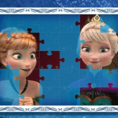 Jogo Nove Quebra Cabeças de Frozen