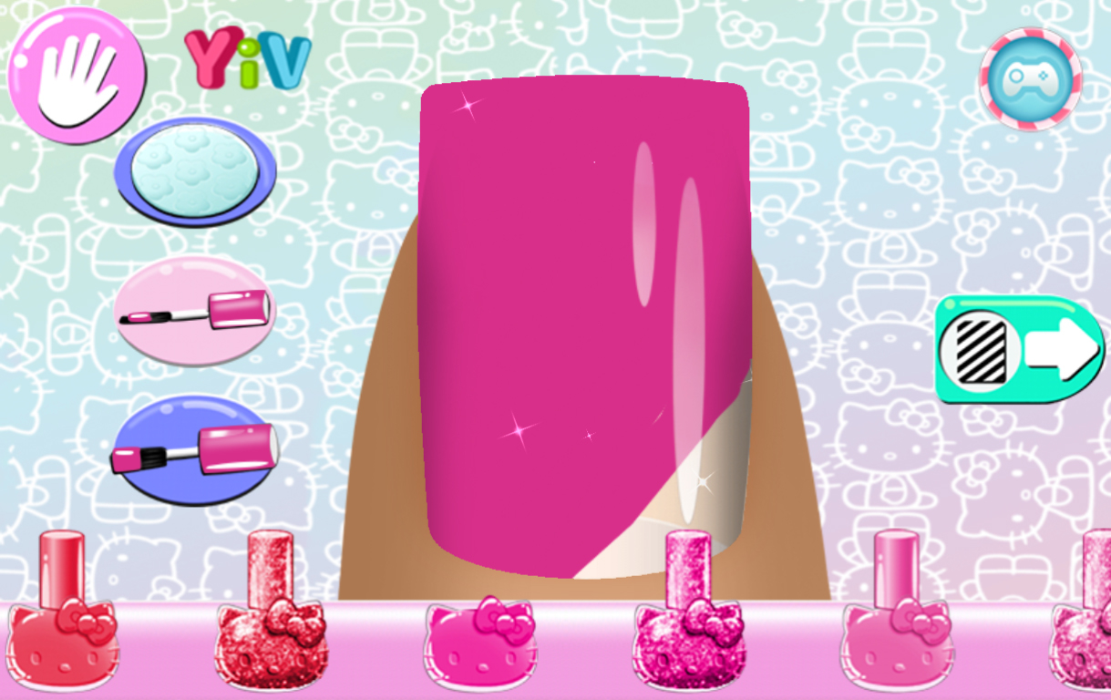 Jogos de O Salão de Manicure da Hello Kitty no Meninas Jogos