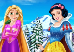 Rapunzel e Branca de Neve: Roupas de Inverno