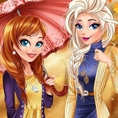 Jogo Roupas de Outono com a Anna e a Elsa