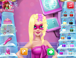 Salão de Cabeleireiro de Super Barbie - screenshot 1
