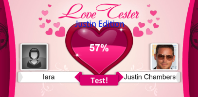 Jogos de Teste Amor com Justin no Meninas Jogos
