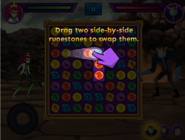 Um jogo de combinar 3 com as Mysticons - screenshot 1
