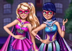 Vista a Ladybug e a Super Barbie